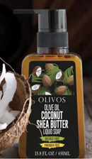 OLIVOS SHEA BUTTER & COCONUT LIQUID SOAP Olivos  椰子乳木果橄欖油沐浴液 450ML