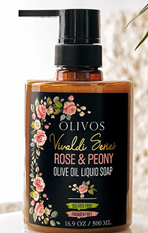 Olivos Vivaldi Series Rose & Peony Liquid Soap  純橄欖油沐浴乳 (維瓦爾第系列/玫瑰）  500 ml
