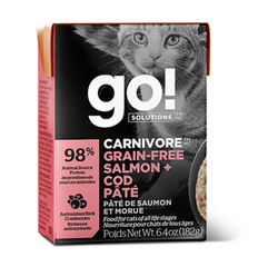 GO! SOLUTIONS™ 活力營養系列 無穀物三文魚 + 鱈魚肉醬貓糧配方