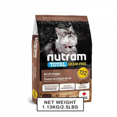 Nutram Total - T22 無薯無穀糧全貓糧 (雞+火雞) 1.13kg/5.4kg