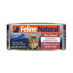 Feline Natural - 主食貓罐頭 雞肉及鹿肉 85g/170g