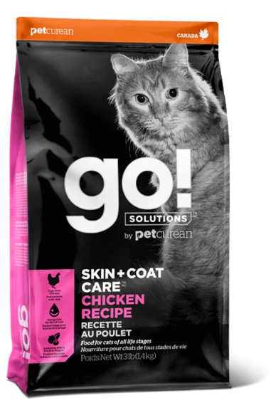 GO! SOLUTIONS 護膚美毛系列 雞肉貓糧配方3/8/16磅