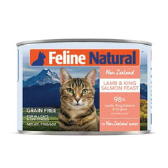 Feline Natural - 主食貓罐頭 羊肉及三文魚 85g/170g