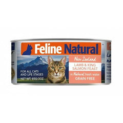 Feline Natural - 主食貓罐頭 羊肉及三文魚 85g/170g