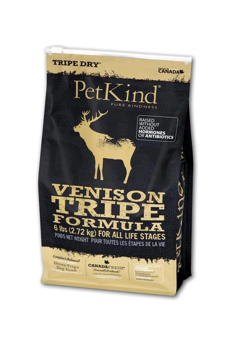 PetKind 無穀物鹿及牛草胃配方狗乾糧 6/25磅