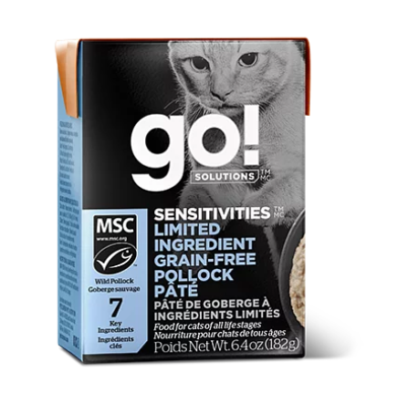 GO! SOLUTIONS™ 低敏美毛系列 無穀物鱈魚肉醬貓糧配方