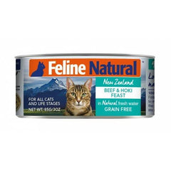 Feline Natural - 主食貓罐頭 牛肉及藍尖尾鱈魚 85g/170g